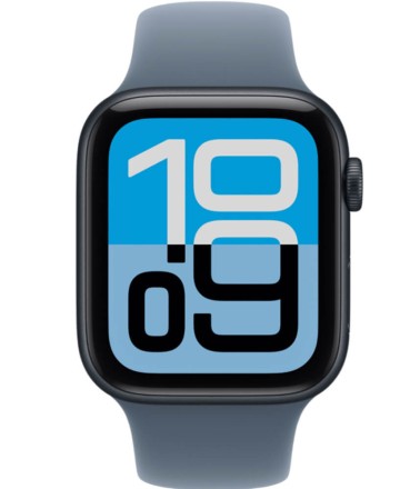 Часы Apple Watch SE 3, 40 mm, Solo Loop (полуночный черный/синий), размер S/M