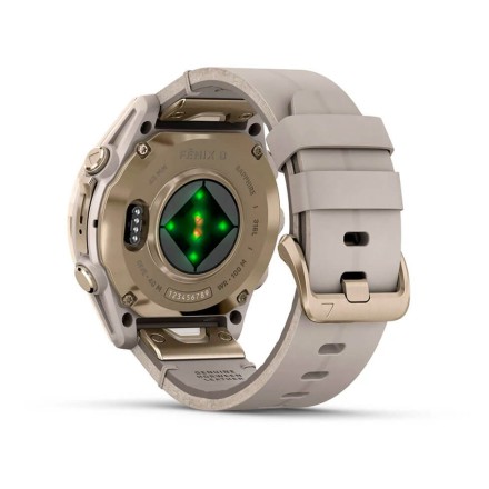 Часы Garmin Fenix 8 AMOLED, 43 mm Sapphire, Soft Gold с Limestone