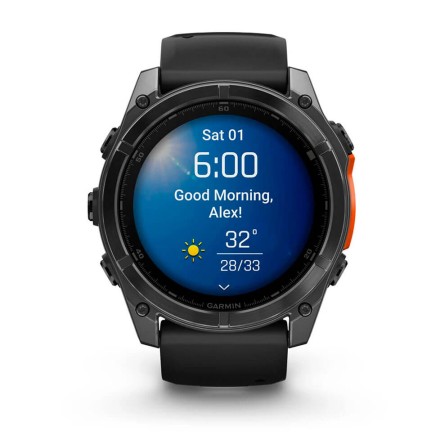 Часы Garmin Fenix 8 AMOLED, 51 mm (Slate Gray/Black Silicone Band)