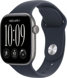 Apple Watch Series 12, GPS, 42 mm, Sport Band (Space Grey/Navy Blue), размер S/M