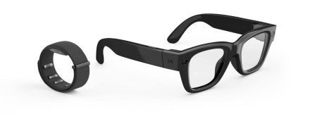 Ray-Ban Meta Display Shiny Black Standard, Neural Band Size 3