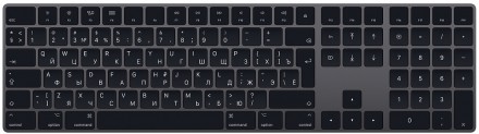 Клавиатура Apple Magic Keyboard 2 с цифровой панелью черная