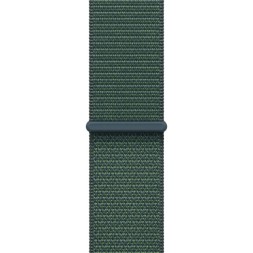 Apple Watch SE 2, 44 мм ремешок Sport Loop (сияющая звезда/зеленый)