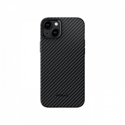 Чехол для iPhone 15 Pitaka MagEZ Pro 4 кевлар (черно-серый)